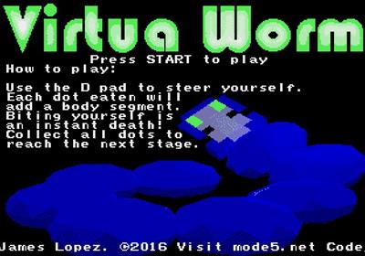 Virtua Worm - Screenshot - Game Title (null) - 624x437