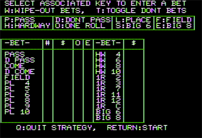 Strategic Craps - Screenshot - Gameplay (null) - 560x384