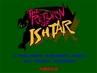 The Return of Ishtar - Screenshot - Game Title (North America) - 1346x1009