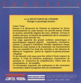 A la decouverte de l'homme - Box - Back (France) - 1244x1272