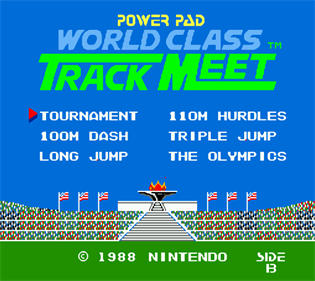 World Class Track Meet - Screenshot - Game Title (North America) - 698x622