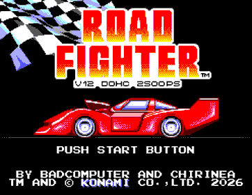 Road Fighter (Homebrew) - Screenshot - Game Title (World) - 248x192