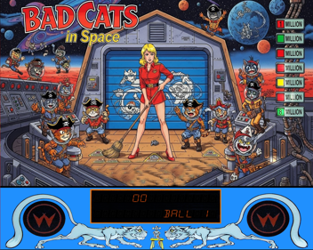 Bad Cats in Space - Arcade - Marquee (World) - 1281x1021