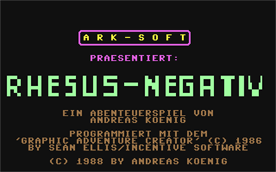 Rhesus-Negativ - Screenshot - Game Title (null) - 320x200