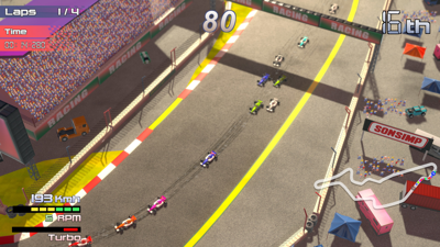 Rock 'N Racing Grand Prix - Screenshot - Gameplay (World) - 3840x2160