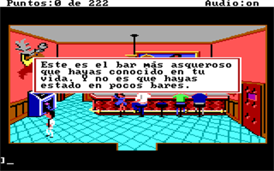Leisure Suit Larry in the Land of the Lounge Lizards - Screenshot - Gameplay (Spain) - 320x200