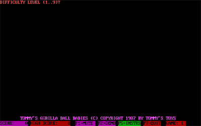 Tommy's Gorilla Ball Babies - Screenshot - Game Title - 640x400