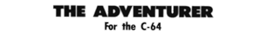 The Adventurer - Clear Logo (null) - 779x111