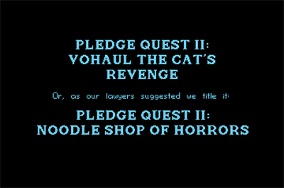 Pledge Quest II: Noodle Shop of Horrors - Screenshot - Game Title (null) - 720x480