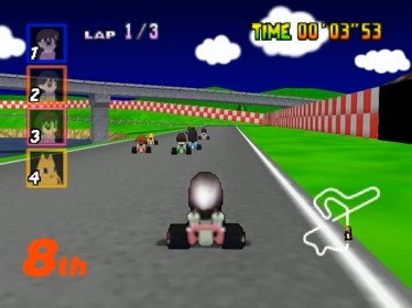 Azumanga Daioh Kart 64 - Screenshot - Gameplay (North America) - 640x480
