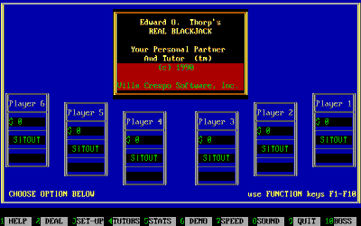 Edward O. Thorp's Real Blackjack - Screenshot - Game Title (null) - 640x400