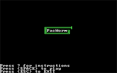 PacWorm - Screenshot - Game Title (null) - 320x200