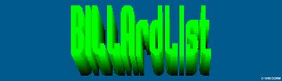 Billard List - Arcade - Marquee (null) - 3840x1104