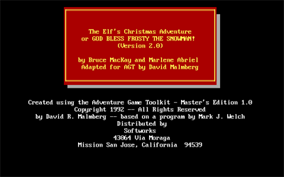 The Elf's Christmas Adventure - Screenshot - Game Title (null) - 640x400