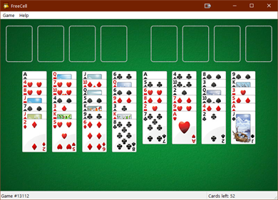 Freecell - Screenshot - Gameplay (North America) - 802x577