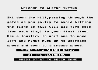 Alpine Skiing - Screenshot - Game Title (Europe) - 336x240