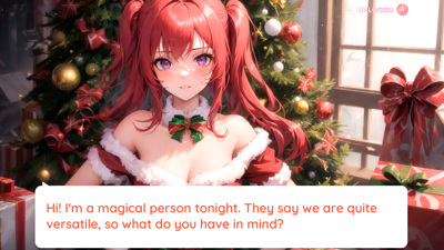 Anime Girls Dating: The Night Before Christmas and the Tree - Screenshot - Gameplay (North America) - 1280x720