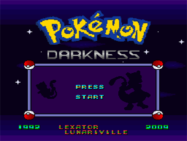Pokémon Darkness - Screenshot - Game Title (World) - 1440x1080