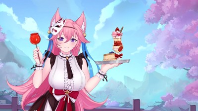 Catgirls From My Sweet Dream - Fanart - Background (United States) - 3840x2160