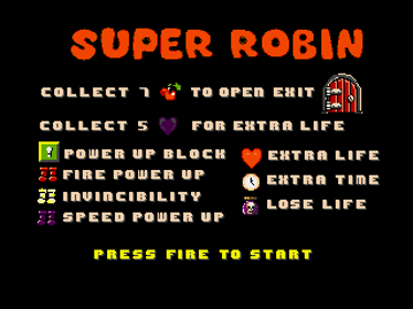 Super Robin - Screenshot - Game Title (World) - 320x240