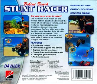 Bikini Beach: Stunt Racer - Box - Back (North America) - 916x800