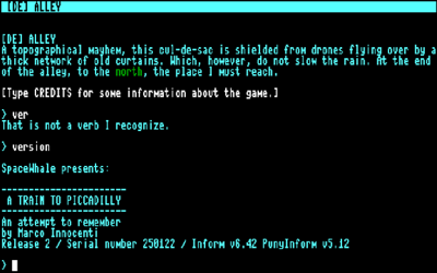 A Train to Piccadilly - Screenshot - Game Title (World) - 640x400
