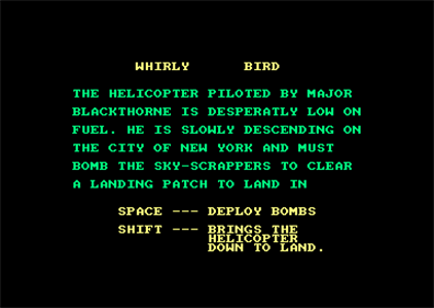Whirly Bird - Screenshot - Game Select (null) - 384x272