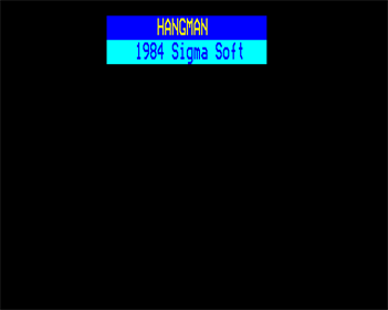Hangman (Sigma Soft) - Screenshot - Game Title (null) - 640x512