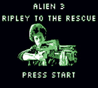 Alien 3: Ripley to the Rescue - Screenshot - Game Title (World) - 160x144