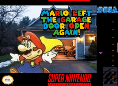 Mario Left the Garage Door Open Again - Fanart - Box - Front (North America) - 320x233