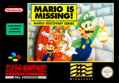 Mario is Missing! - Box - Front (Europe) - 2103x1476