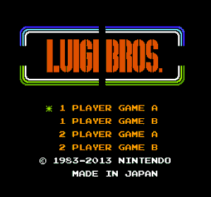 Luigi Bros. - Screenshot - Game Title (World) - 256x240