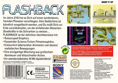 Flashback: The Quest for Identity - Box - Back (Germany) - 2103x1473