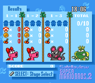 Super Mario Bros. 2 Power Challenge - Screenshot - Gameplay (World) - 256x224