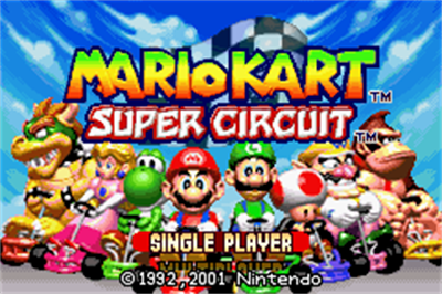 Mario Kart: Super Circuit: Freemastered - Screenshot - Game Title (null) - 240x160