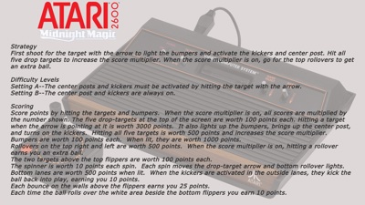 Atari 2600: Midnight Magic - Arcade - Controls Information (null) - 1920x1080