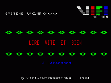 Lire Vite et Bien - Screenshot - Game Title (null) - 640x480