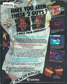 Space Quest III: The Pirates of Pestulon - Box - Back (North America) - 2137x2674