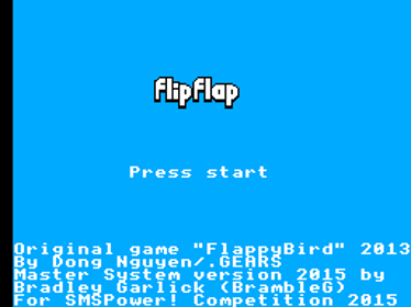 Flip Flap - Screenshot - Game Title (World) - 256x192