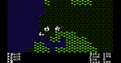Ultima I - Screenshot - Gameplay (World) - 352x184