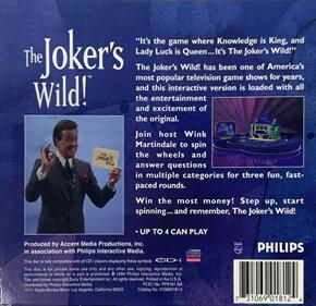 The Joker's Wild - Box - Back (North America) - 751x726