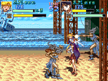 Pretty Soldier Sailor Moon [Arcade Style Version] [Blacked Edition] - Screenshot - Gameplay (World) - 960x720