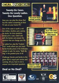 Deal or No Deal - Box - Back (North America) - 566x800