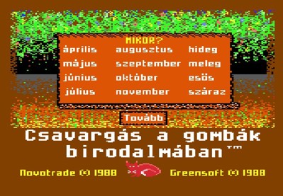 Csavargás a Gombák Birodalmában - Screenshot - Game Select (null) - 642x446