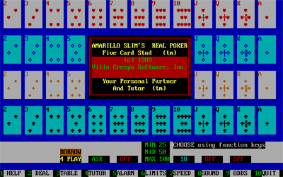 Amarillo Slim's Real Poker: 5 Card Stud - Screenshot - Game Title (null) - 640x400