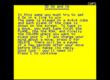 3D Os And Xs - Screenshot - Game Title (null) - 640x465