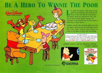 Winnie the Pooh in the Hundred Acre Wood - Advertisement Flyer - Front (North America) - 900x647