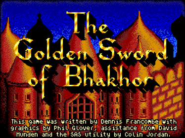 The Golden Sword of Bhakhor - Screenshot - Game Title (Europe) - 512x384