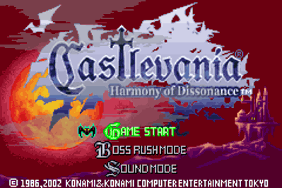 Castlevania: Harmony of Dissonance: Visual Improvement - Screenshot - Game Title (null) - 240x160