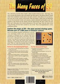 The Many Faces of Go - Box - Back (United States) - 574x800